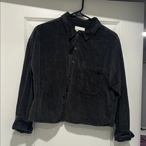 American Eagle Outfitters black Corduroy Shirt